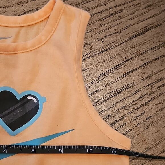 Nike Orange Tank Top Size 5-6 - Picture 3 of 7